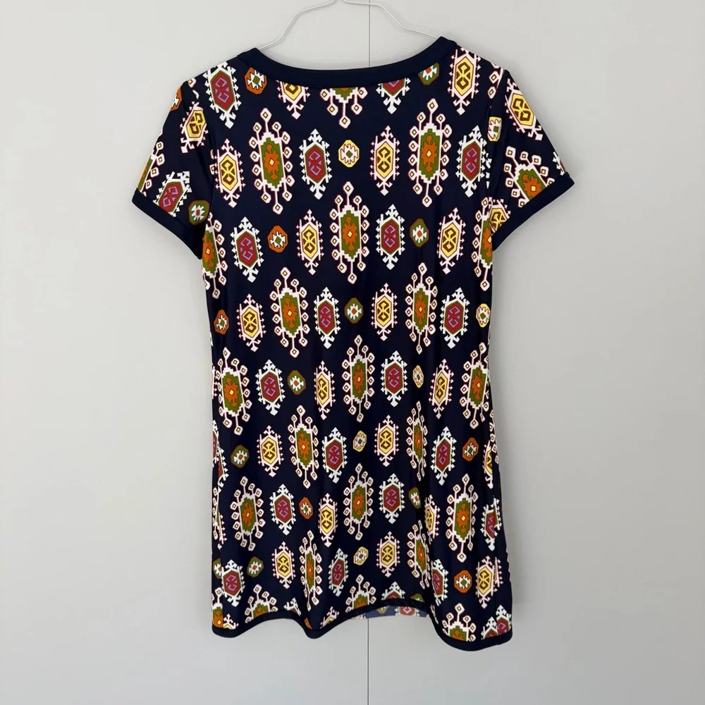 JUDE CONNALLY Ella Shift Dress Jude Cloth Nylon Spandex in Geometric Medallion - Picture 3 of 5